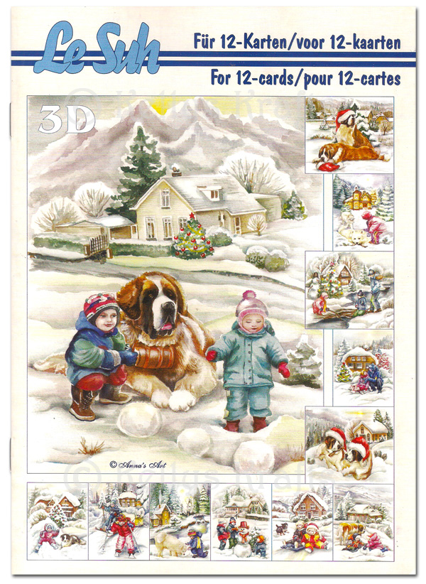 (image for) A5 Decoupage Booklet, 12 Pages - Christmas Theme (345660)