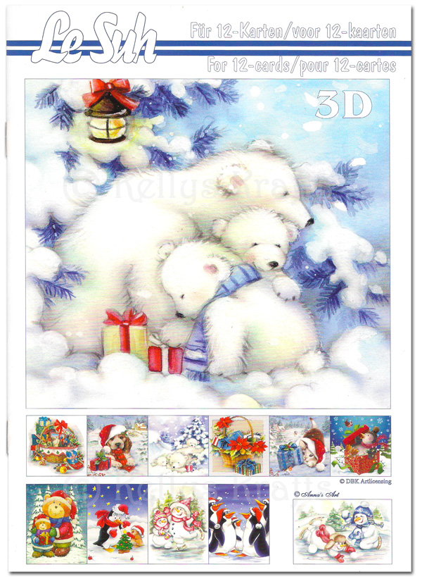 (image for) A5 Decoupage Booklet, 12 Pages - Christmas Theme (345664)