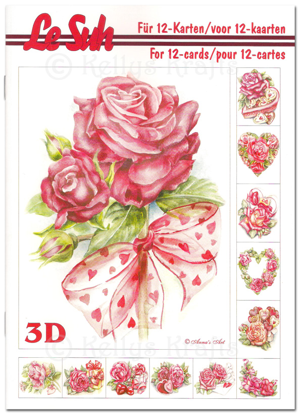 (image for) A5 Decoupage Booklet, 12 Pages - Floral/Flowers (345667)