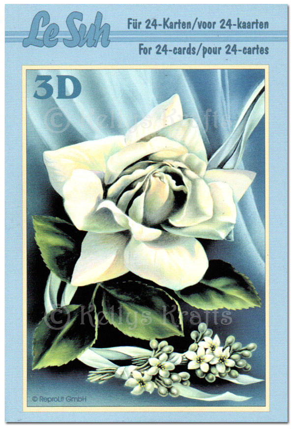 Decoupage Mini Book, 24 Pages - Flowers/Roses (333003)