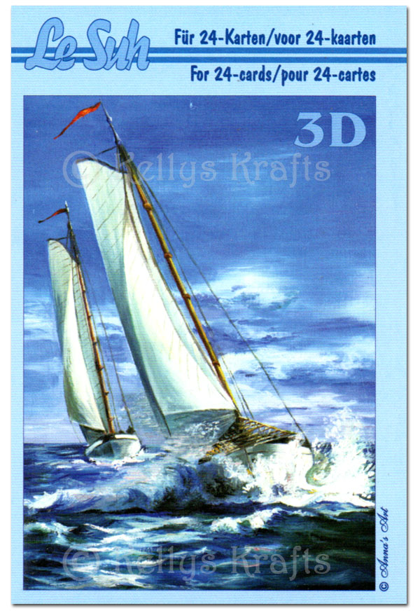 Decoupage Mini Book, 24 Pages - Nautical (333013)