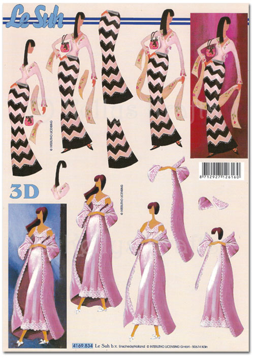 3D Decoupage A4 Sheet - Glamour Fashion Chic (4169834)