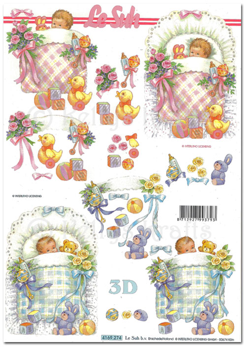 3D Decoupage A4 Sheet - Baby (4169274)