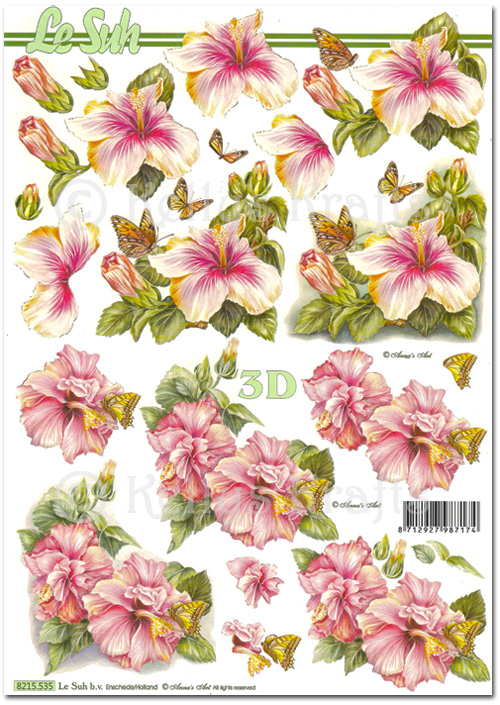 (image for) 3D Decoupage A4 Sheet - Floral (8215535)