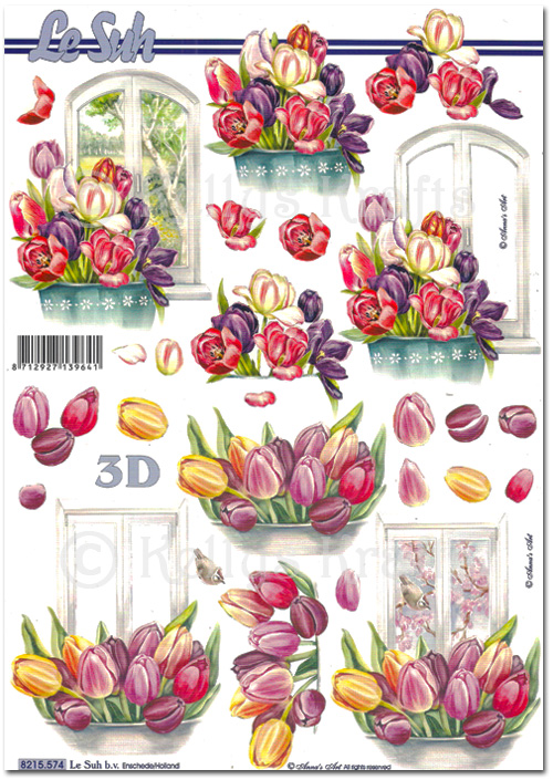 3D Decoupage A4 Sheet - Floral (8215574)