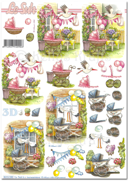 3D Decoupage A4 Sheet - Baby (8215590)