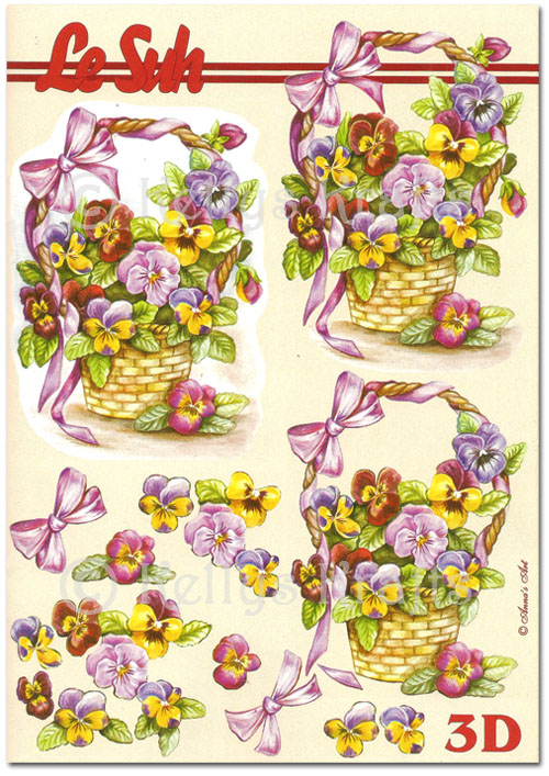 3D Decoupage A5 Sheet - Floral/Flowers (345609-01)