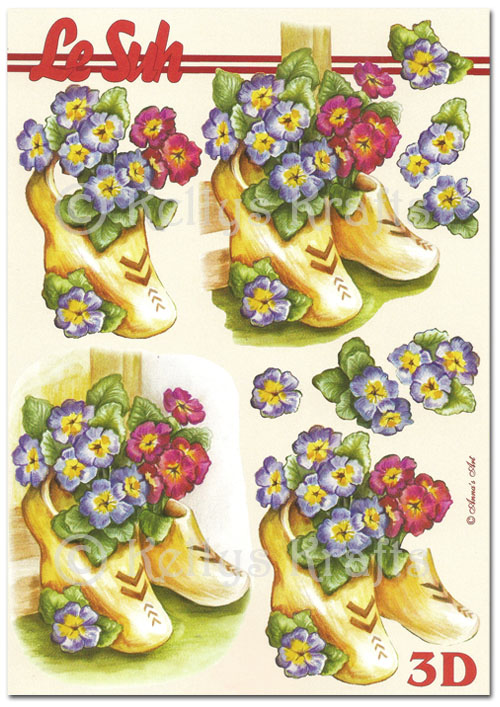 3D Decoupage A5 Sheet - Floral/Flowers (345609-11) - Click Image to Close