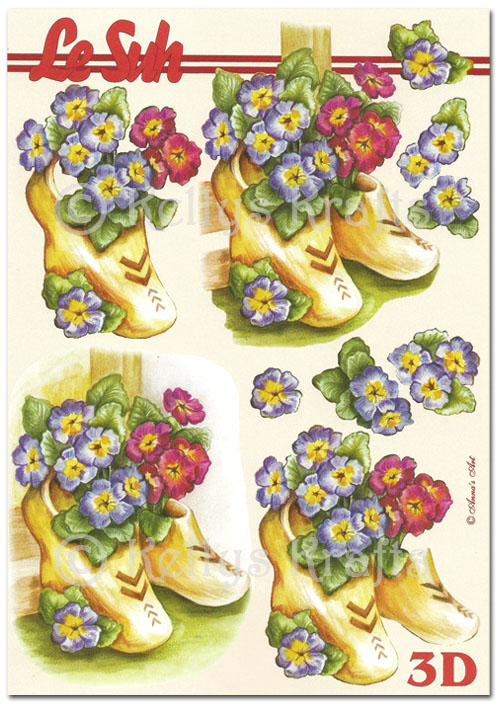 (image for) 3D Decoupage A5 Sheet - Floral/Flowers (345609-11)