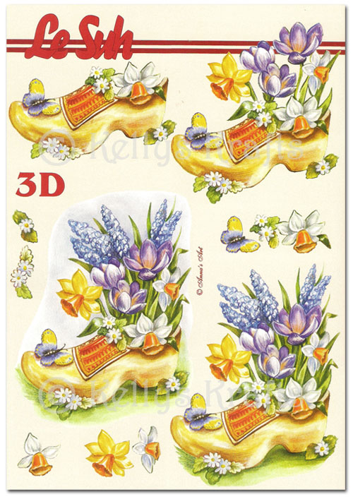 (image for) 3D Decoupage A5 Sheet - Floral/Flowers (345609-12)