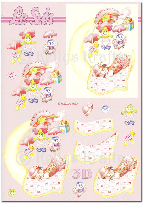 3D Decoupage A5 Sheet - Baby Theme (345668-01)