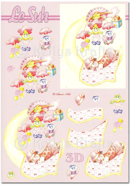 (image for) 3D Decoupage A5 Sheet - Baby Theme (345668-01)