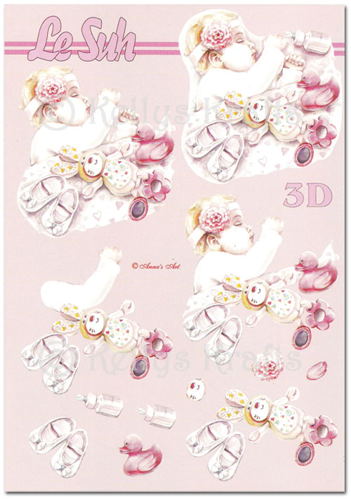 (image for) 3D Decoupage A5 Sheet - Baby Theme (345668-02)