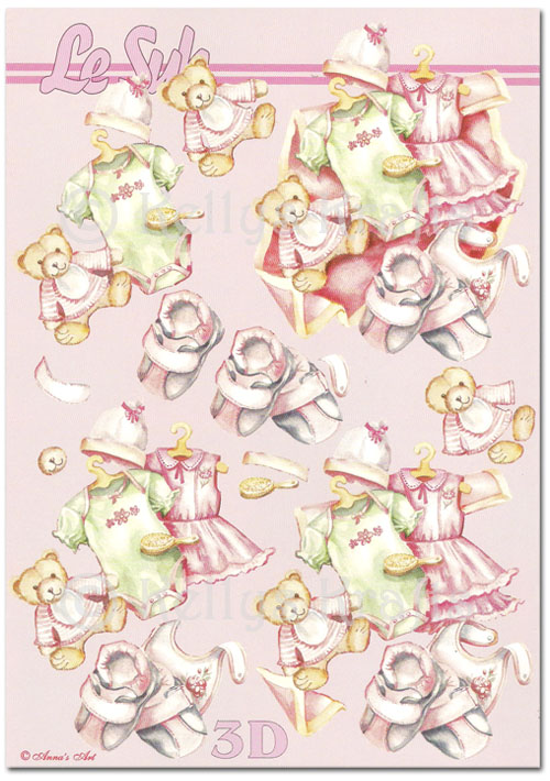 (image for) 3D Decoupage A5 Sheet - Baby Theme (345668-06)