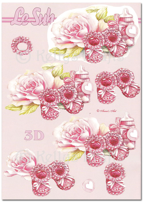 3D Decoupage A5 Sheet - Baby Theme (345668-10)