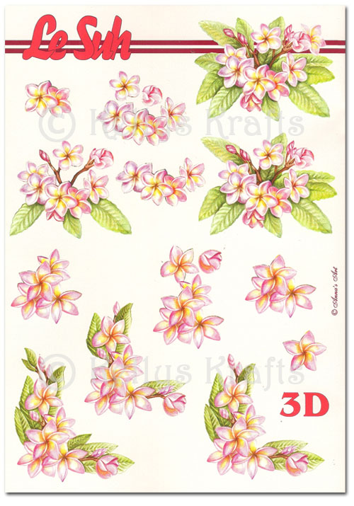 (image for) 3D Decoupage A5 Sheet - Floral/Flowers (345615-08)