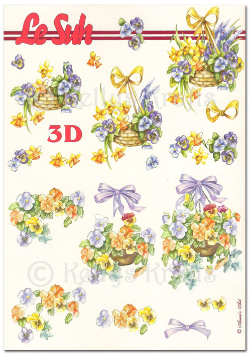 3D Decoupage A5 Sheet - Floral/Flowers (345615-10)