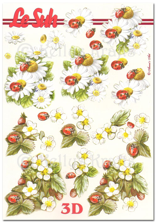 (image for) 3D Decoupage A5 Sheet - Floral/Flowers (345615-11)