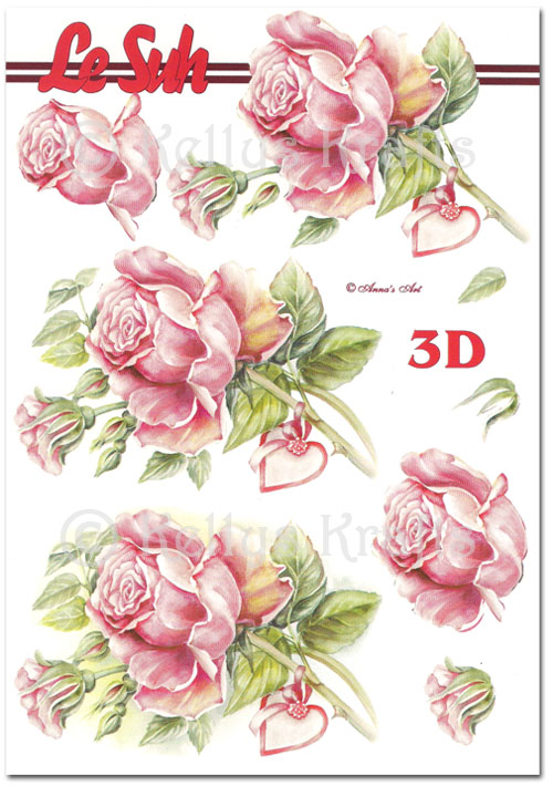 (image for) 3D Decoupage A5 Sheet - Floral/Flowers (345667-02)