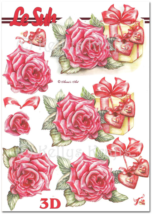 (image for) 3D Decoupage A5 Sheet - Floral/Flowers (345667-03)