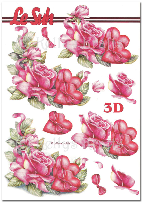 (image for) 3D Decoupage A5 Sheet - Floral/Flowers (345667-10)