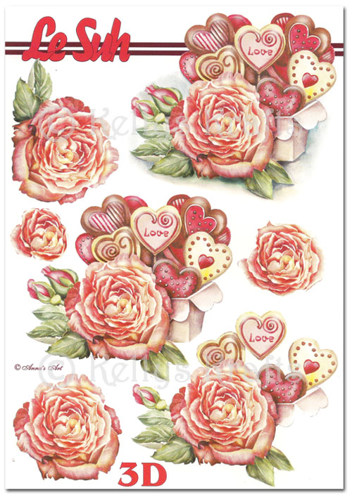 (image for) 3D Decoupage A5 Sheet - Floral/Flowers (345667-11)