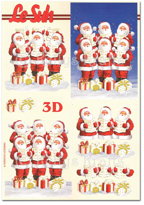 (image for) 3D Decoupage A5 Sheet - Father Christmas (345607-04)