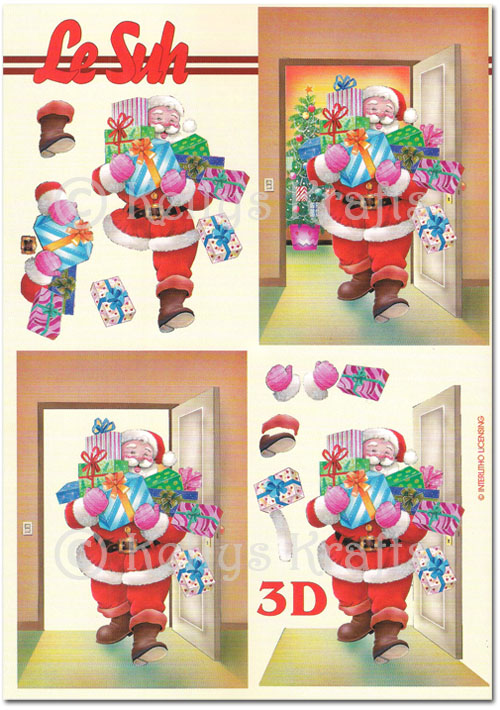 3D Decoupage A5 Sheet - Father Christmas (345607-12)