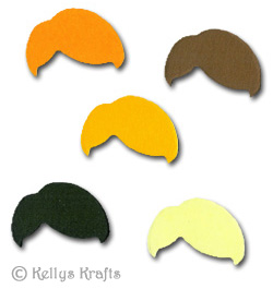 (image for) Doll Clothing - Boys Hair, Partin Style (Pack of 5)