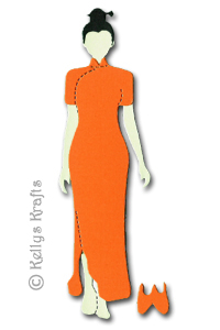 Lady Doll Oriental Dress Kit, Bright (makes 5)