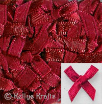 (image for) Pack of Wine Fabric Ribbon Bows