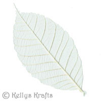 Skeleton Leaf Embellishments - Ivory Cream