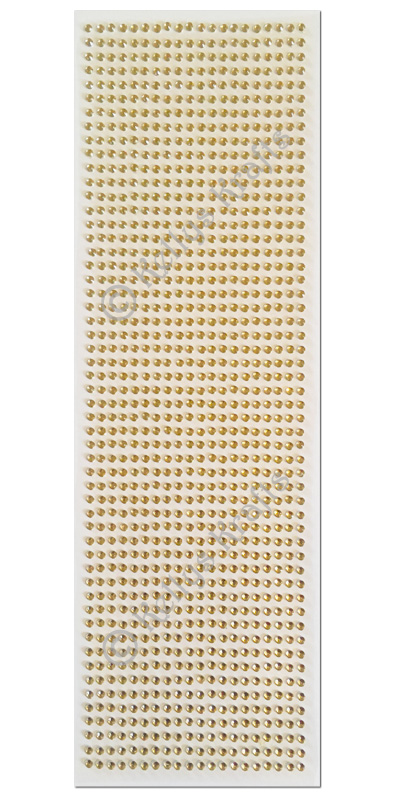Adhesive Flatback Gold Gems, 3mm Diameter (1080 Pieces) SCDOT014