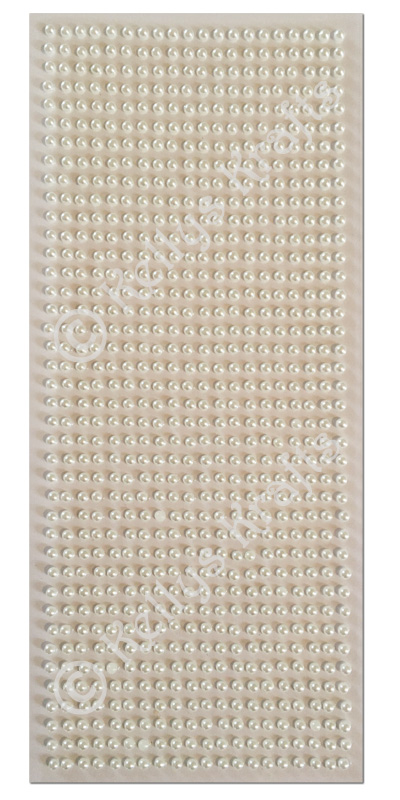 Adhesive Flatback Ivory Pearls, 3mm Diameter (800 Pieces) SCDOT044