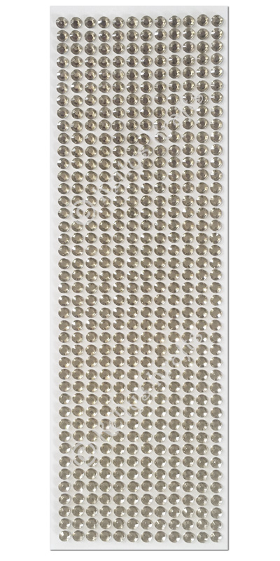 Adhesive Flatback Silver Gems, 6mm Diameter (504 Pieces) SCDOT018