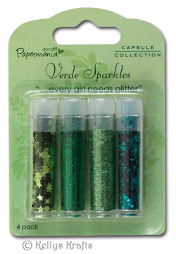 (image for) Glitter & Confetti - Verde Sparkles (4 Pack) PMA4311003