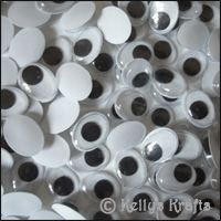 Wiggly Googly Eyes - 14mm Oval - Pack of 10 (5 pairs)