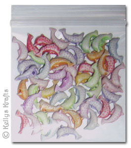 Resin Embellishments, Dolphin (Approx 100 Pieces)