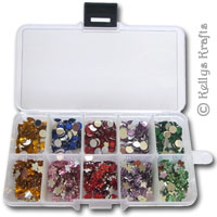 Gemstones & Storage Organiser/Container (750 Pieces)