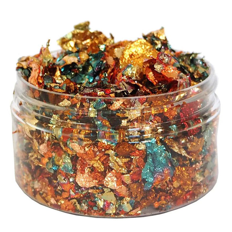 (image for) Cosmic Shimmer Gilding Flakes, Autumn Leaves (100ml tub)