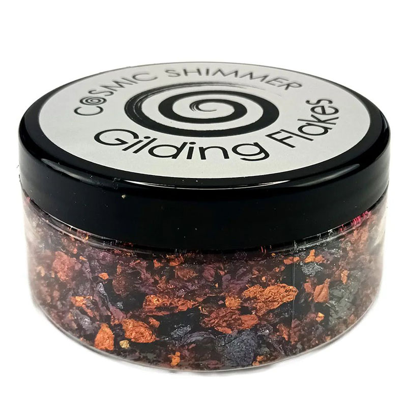 (image for) Cosmic Shimmer Gilding Flakes, Pink Sunset (100ml tub)
