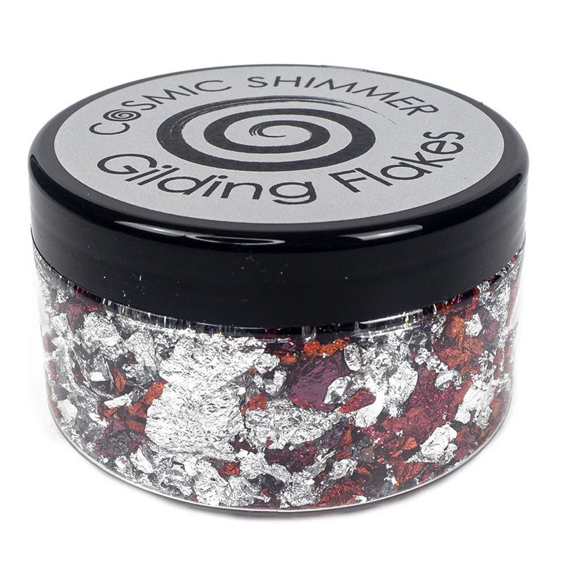 (image for) Cosmic Shimmer Gilding Flakes, Raspberry Kiss (100ml tub)