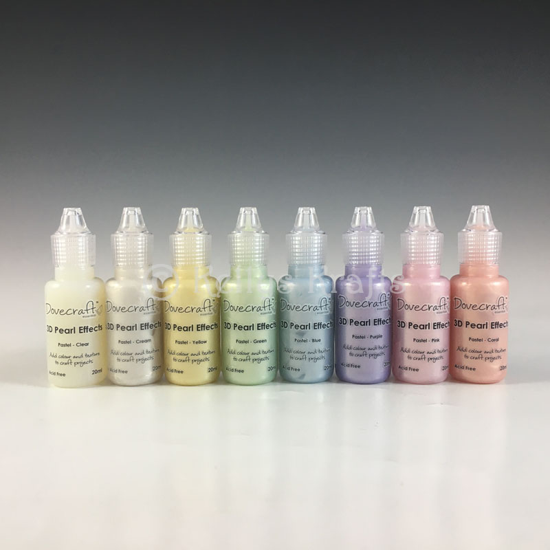 Pearl Effects, 8 Bottles, Pastel Theme