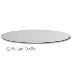 Die Cut Banner - Oval, Plain With No Text, White (1 Piece) - Click Image to Close