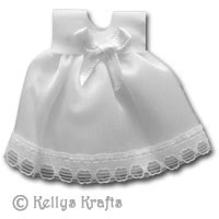 White Fabric Dress / Christening Outfit