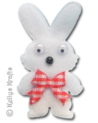 Fabric Bunny Rabbit, White (1 Piece)