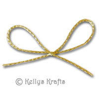 Gold String Bows (Pack of 5 Pieces)