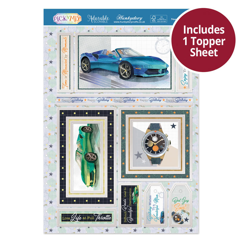 Die Cut Topper Sheet - Need For Speed (925)