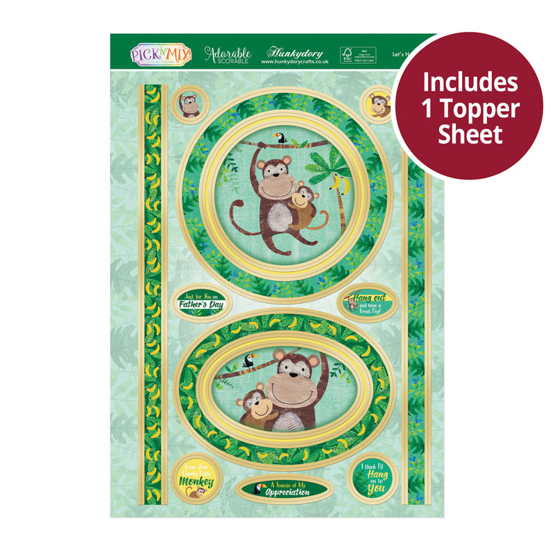 (image for) Die Cut Topper Sheet - Let's Hang Out (948)