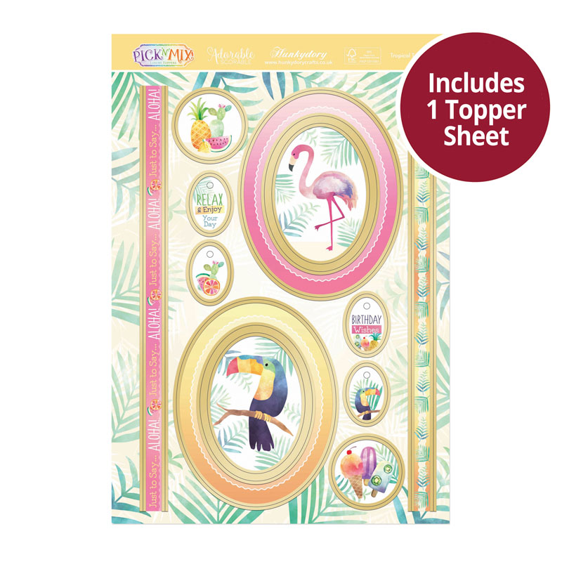 Die Cut Topper Sheet - Tropical Treasures (957)